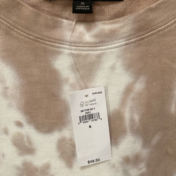 Banana Republic Oversized Cropped Tie Dye Sweatshirt - Picture 2 of 6